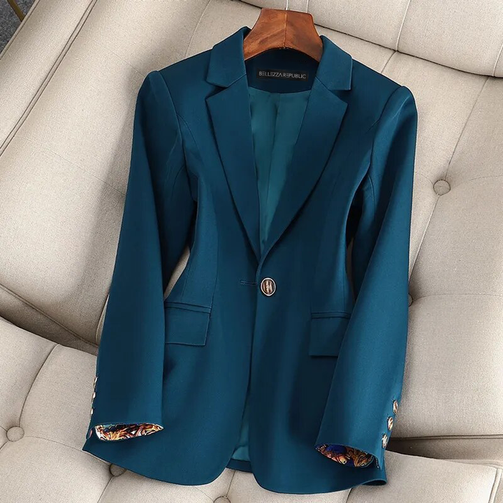 Women's Wool Mix Tailored Blazer Jumper Jacket