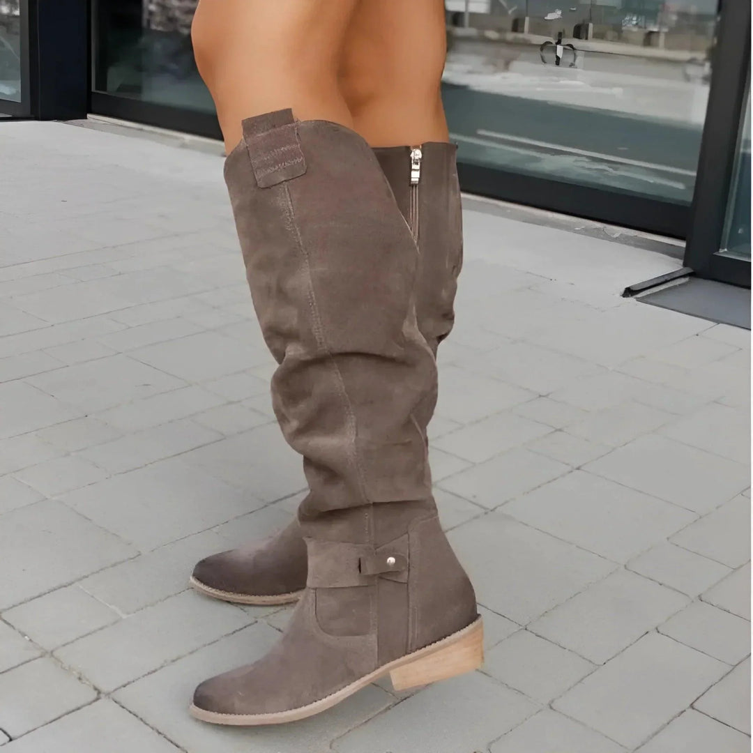 Women's Knee High Suede Boots