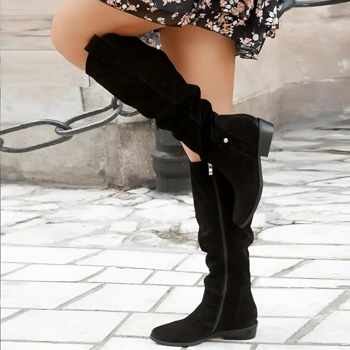 Women's Knee High Suede Boots
