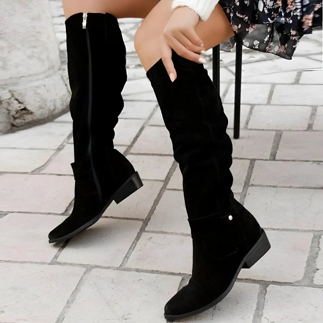 Women's Knee High Suede Boots