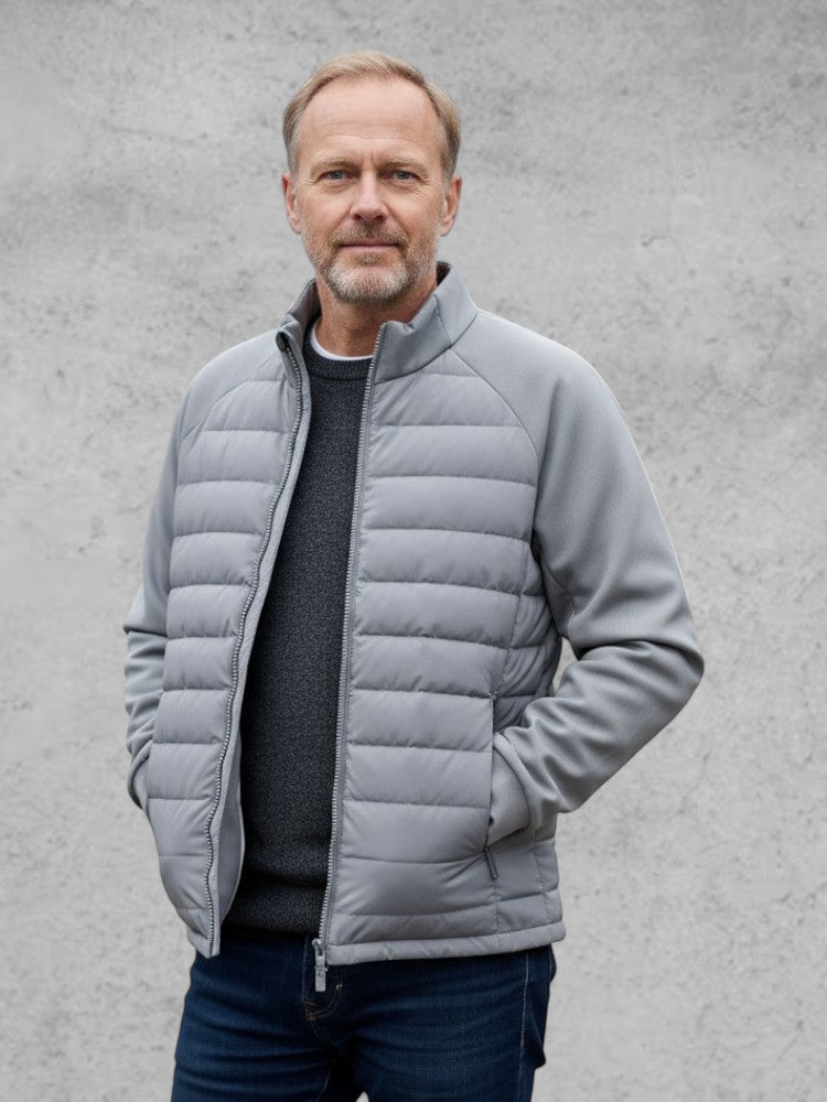 Men’s Hooded Nylon Down-Filled Puffer Jacket