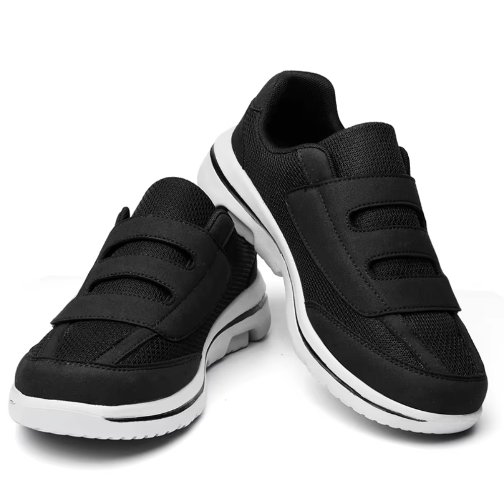 Men's Knit Orthopedic Walking Shoes Wide Fit Adjustable Mesh Trainers