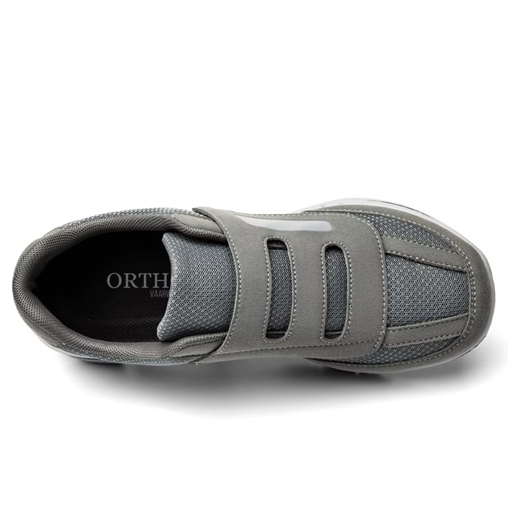Men's Mesh Breathable Walking Shoes Lightweight Hook and Loop Trainers