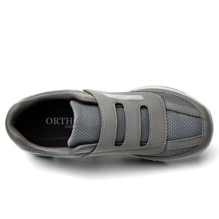 Men's Knit Orthopedic Walking Shoes Wide Fit Adjustable Mesh Trainers