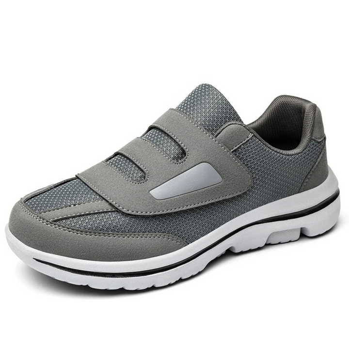 Men's Knit Orthopedic Walking Shoes Wide Fit Adjustable Mesh Trainers