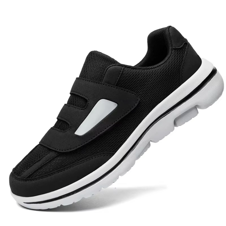 Men's Knit Orthopedic Walking Shoes Wide Fit Adjustable Mesh Trainers