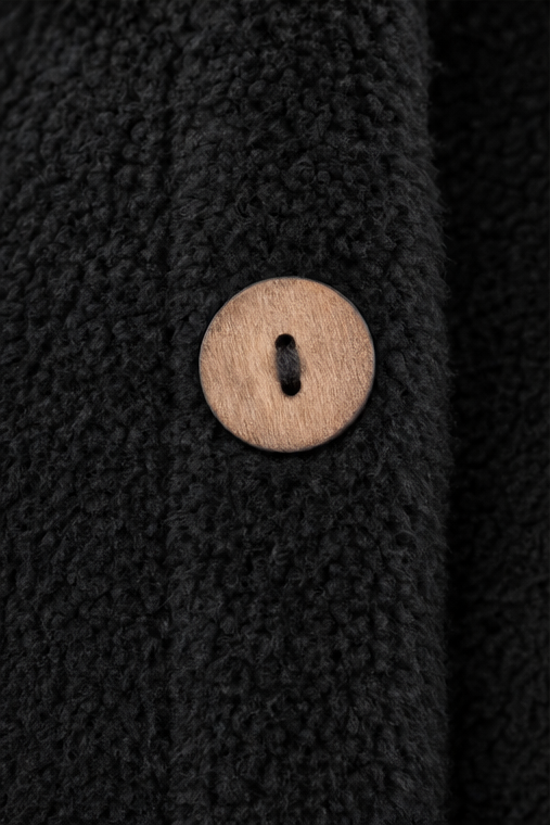 Women's Fleece Hooded Jacket Longline Warm Loose Coat Outerwear
