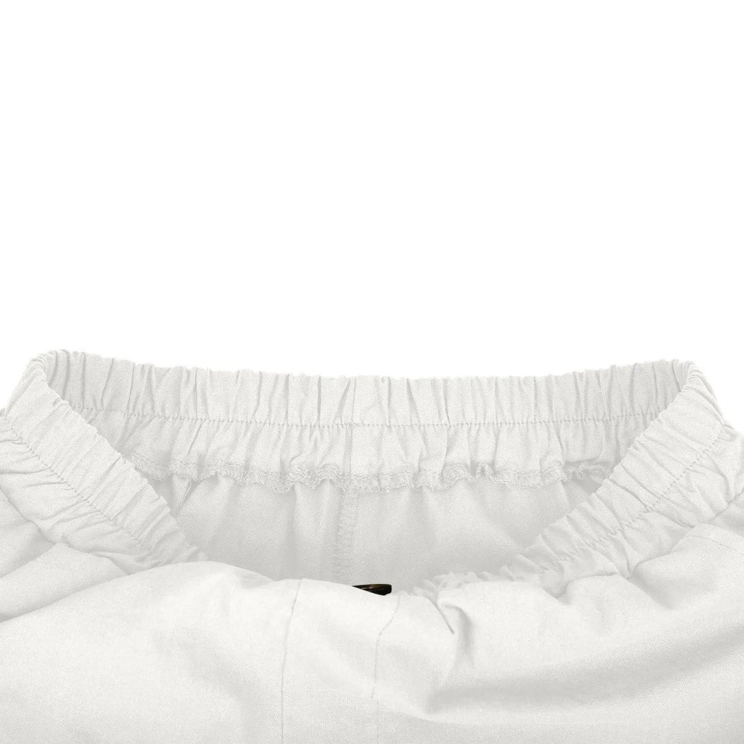 Women's Linen High Waist Elastic Casual Wide Leg Shorts