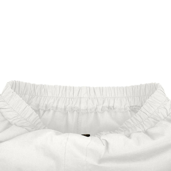 Women's Linen High Waist Elastic Casual Wide Leg Shorts