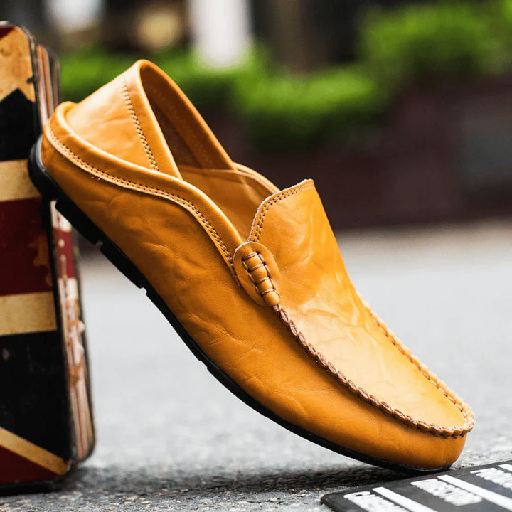 Men's Leather Loafers Slip On Moccasins
