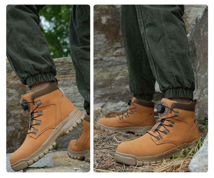 Men's Safety Boots Waterproof Leather Work Shoes