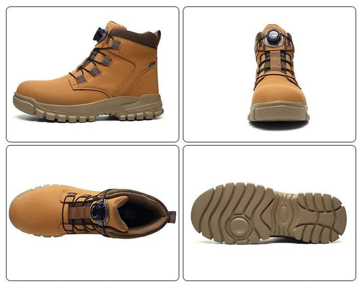 Men's Safety Boots Waterproof Leather Work Shoes