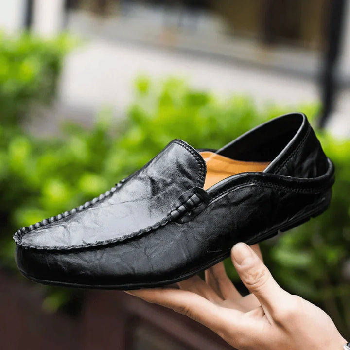 Men's Leather Loafers Slip On Moccasins