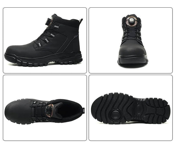 Men's Safety Boots Waterproof Leather Work Shoes