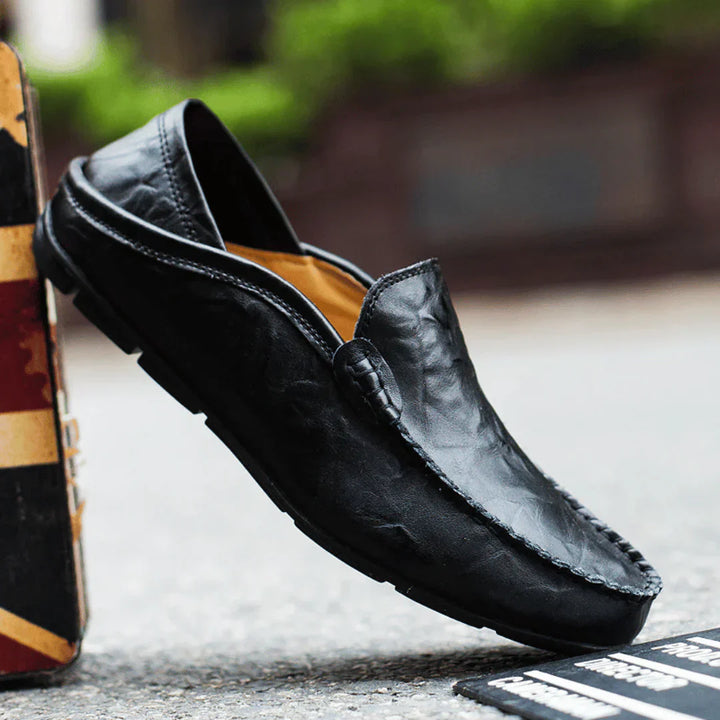 Men's Leather Loafers Slip On Moccasins