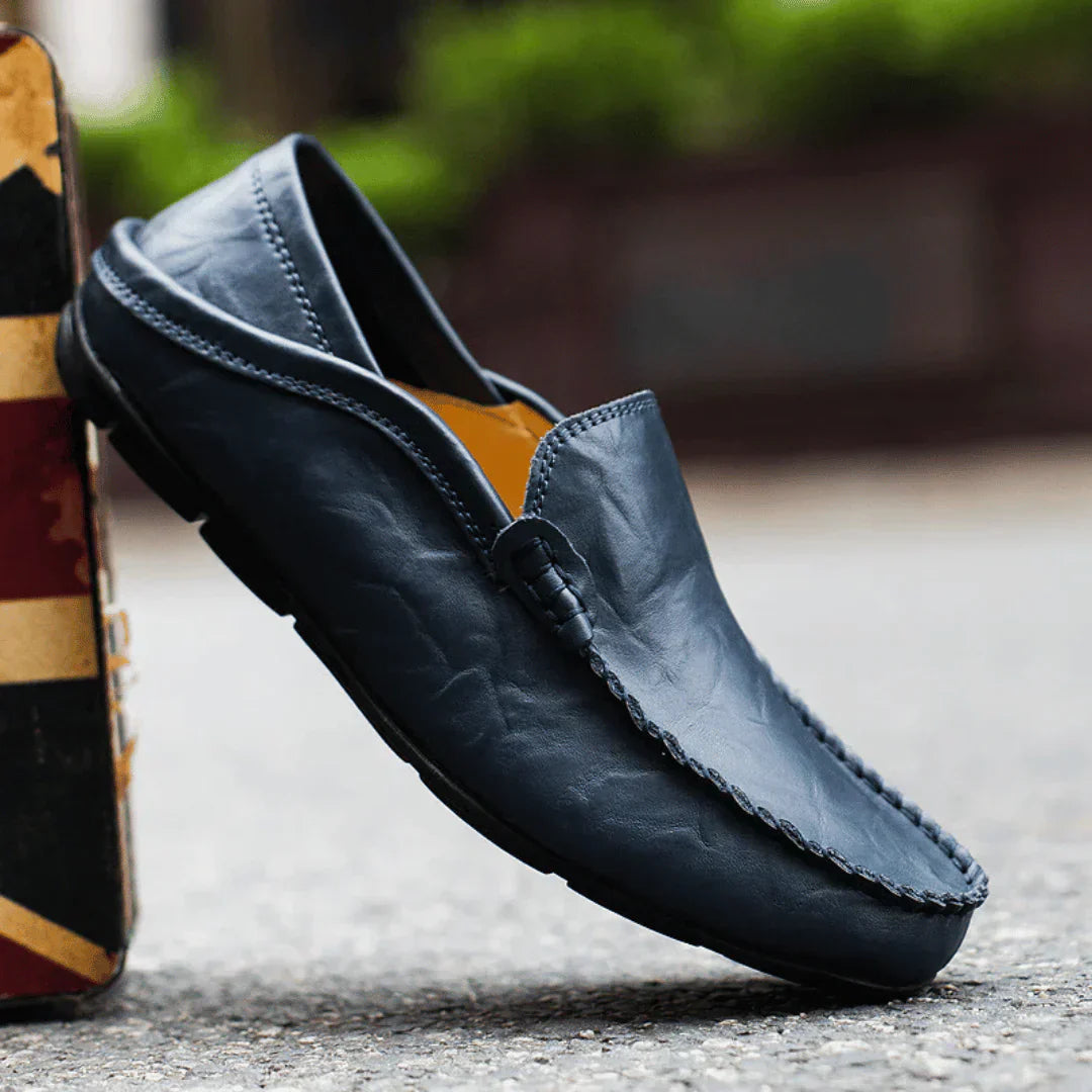 Men's Leather Loafers Slip On Moccasins