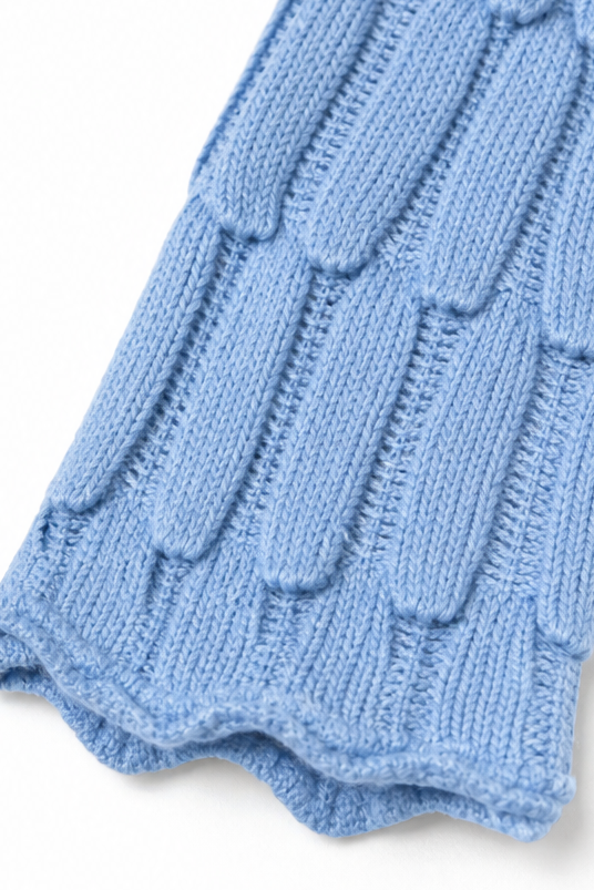 Women's Knit Cable Long Bell Sleeve Crochet Pullover Jumper