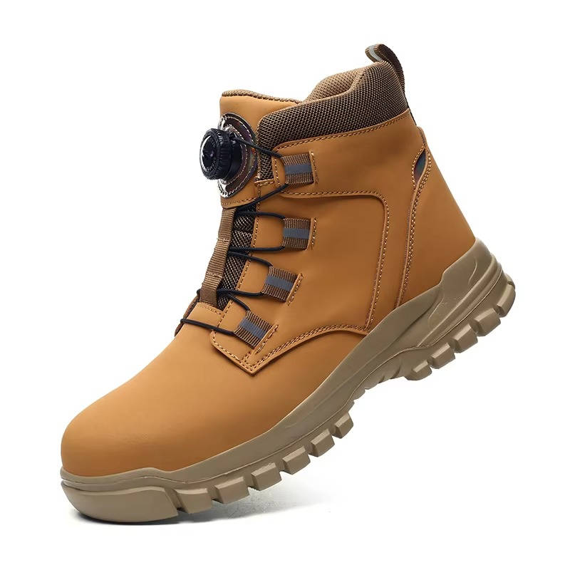 Men's Safety Boots Waterproof Leather Work Shoes