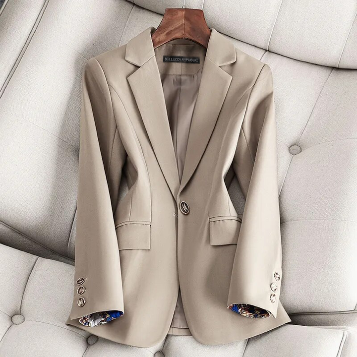 Women's Wool Mix Tailored Blazer Jumper Jacket