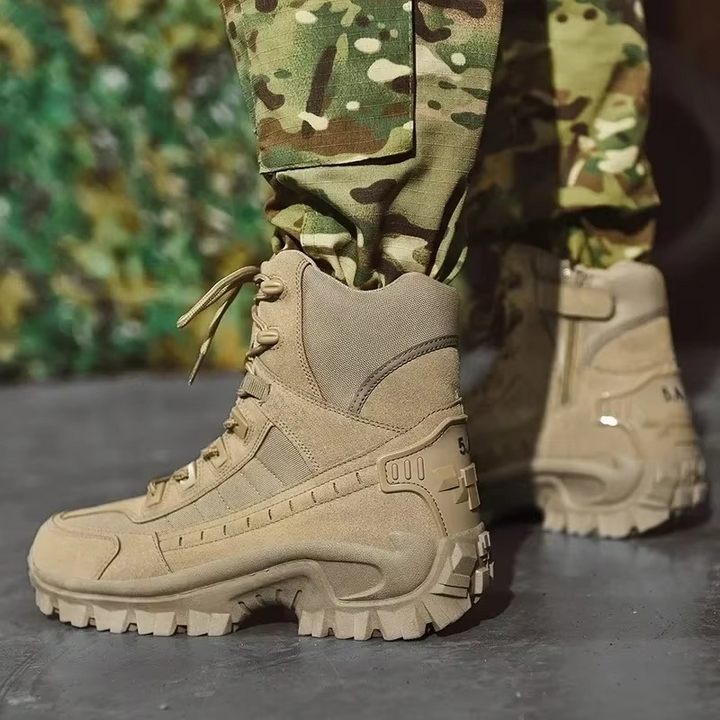 Tactical Boots Men's Leather Military Combat Hiking Shoes