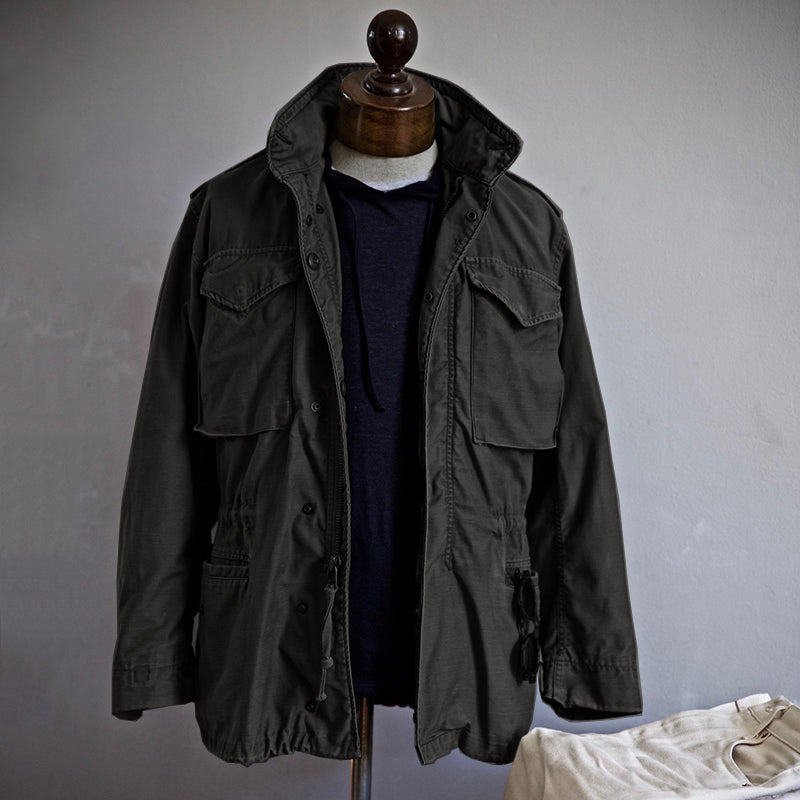 Men's Heavyweight Canvas Field Jacket Military Utility Coat
