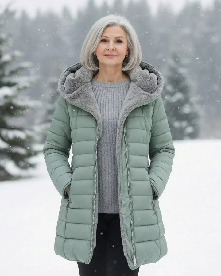 Women’s Nylon Weather-Resistant Hooded Padded Puffer Coat