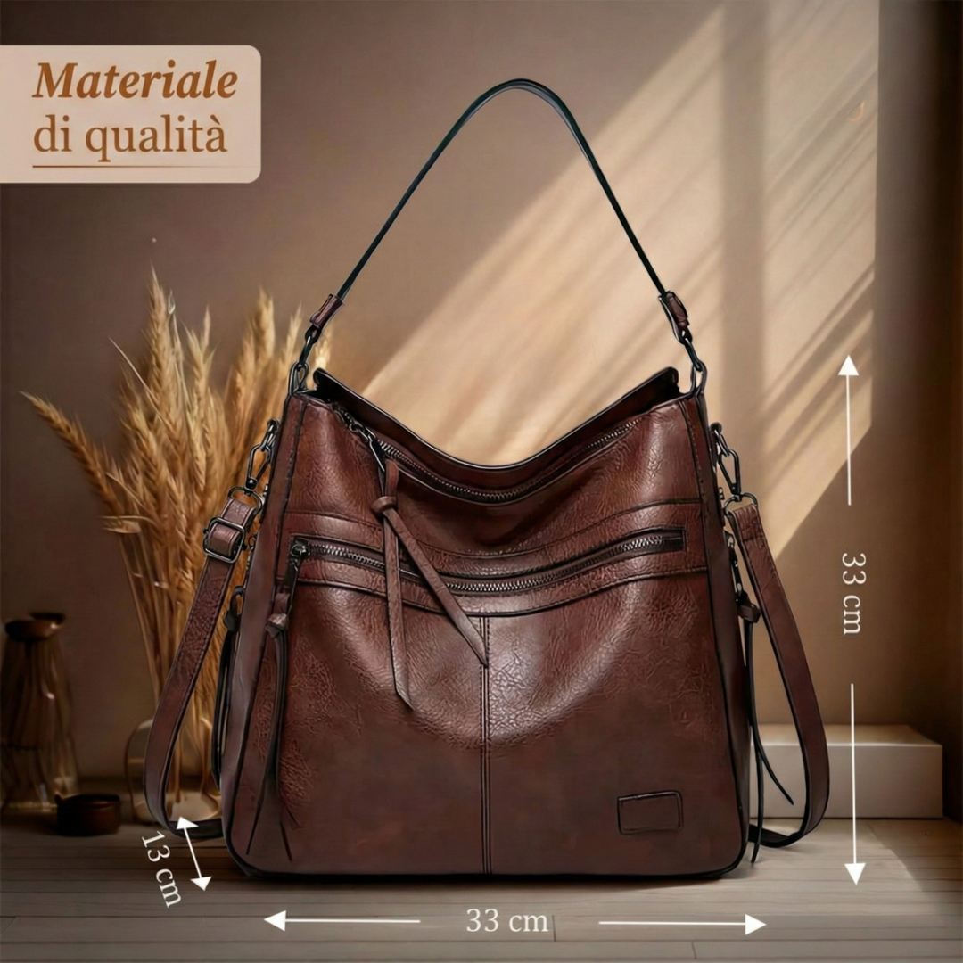 Women's Leather Satchel Handbag