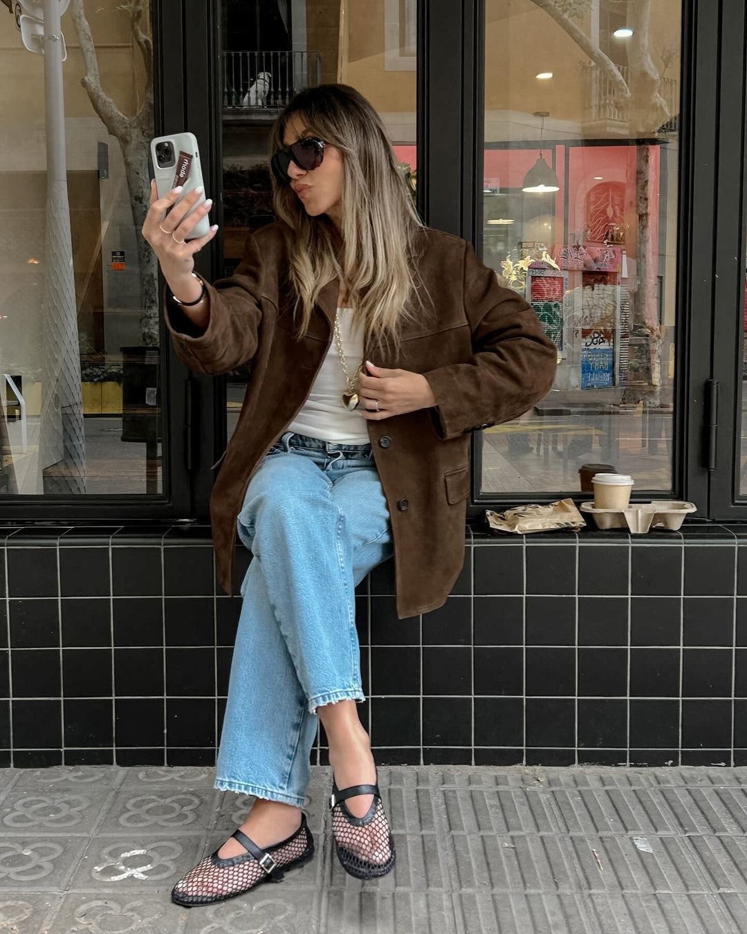 Women's Wool Blazer Oversized Jacket