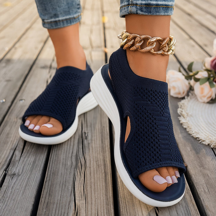 Women's Knit Slip-On Cushioned Sandals