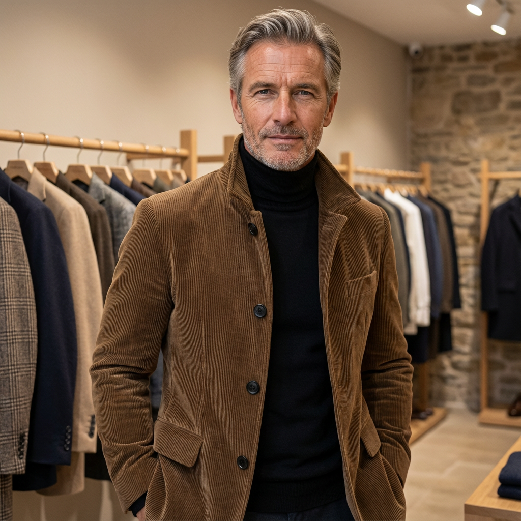 Men's Wool-Mix Tailored Coat