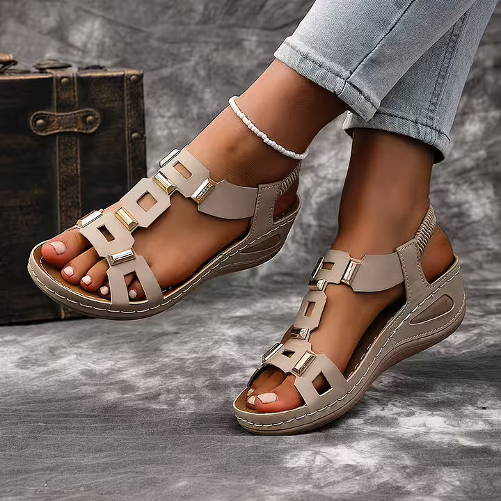 Women’s Leather Arch-Support Slingback Sandals