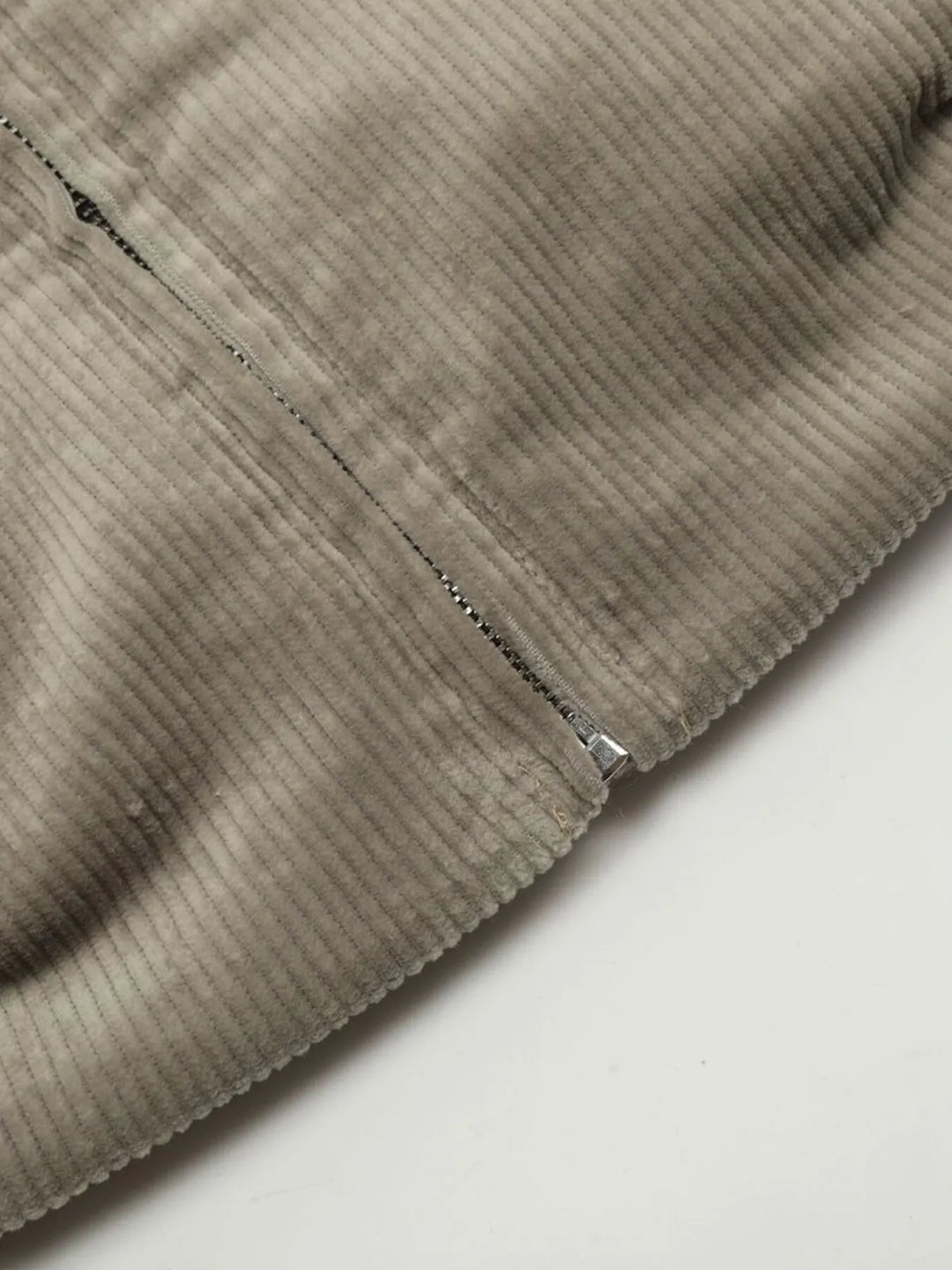 Men's Fleece Corduroy Harrington Bomber Jacket