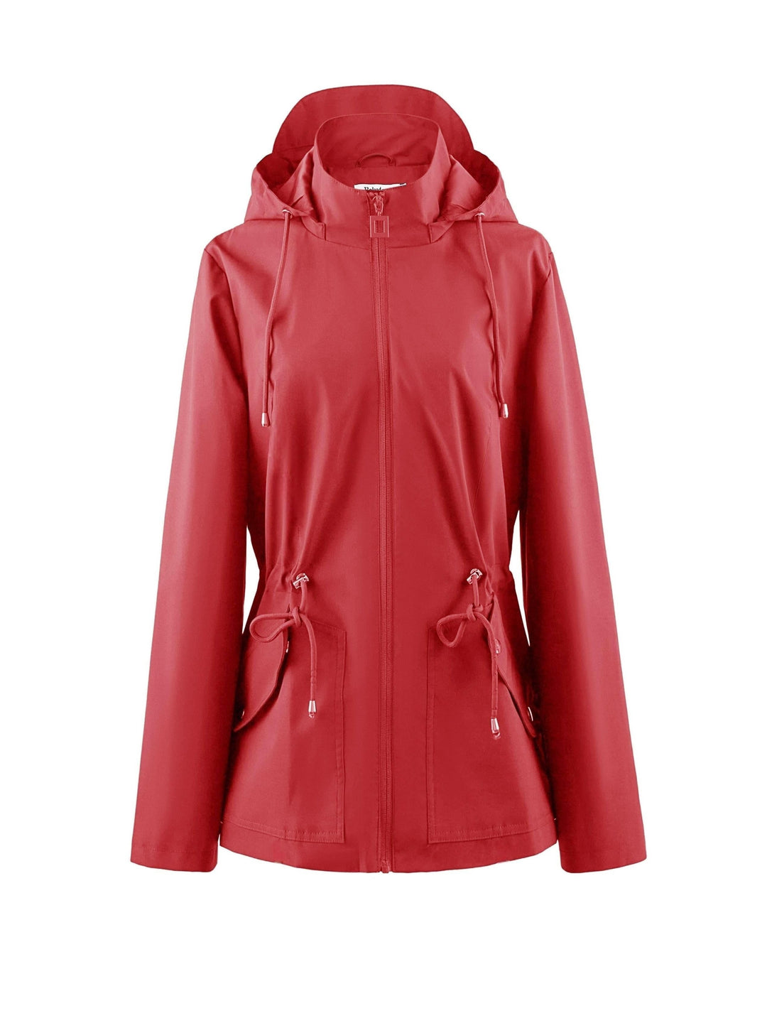 Waterproof Rain Jacket Women's Hooded Fleece Windbreaker