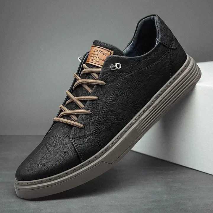 Men's Leather Oxford Sneakers Formal Casual Shoes