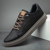 Men's Leather Oxford Sneakers Formal Casual Shoes