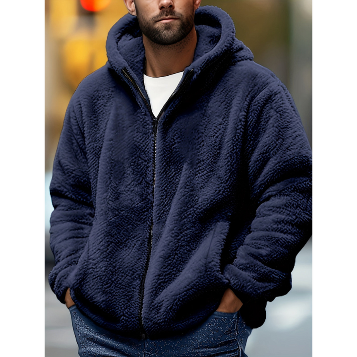Men's Fleece Zip-Up Hooded Sweatshirt