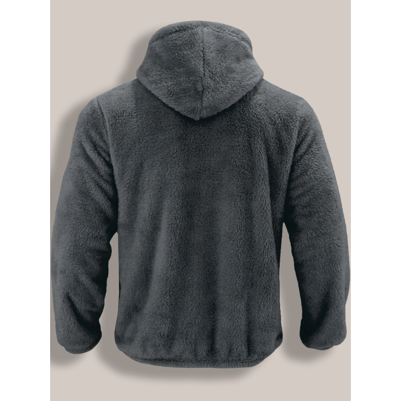 Men's Fleece Zip-Up Hooded Sweatshirt