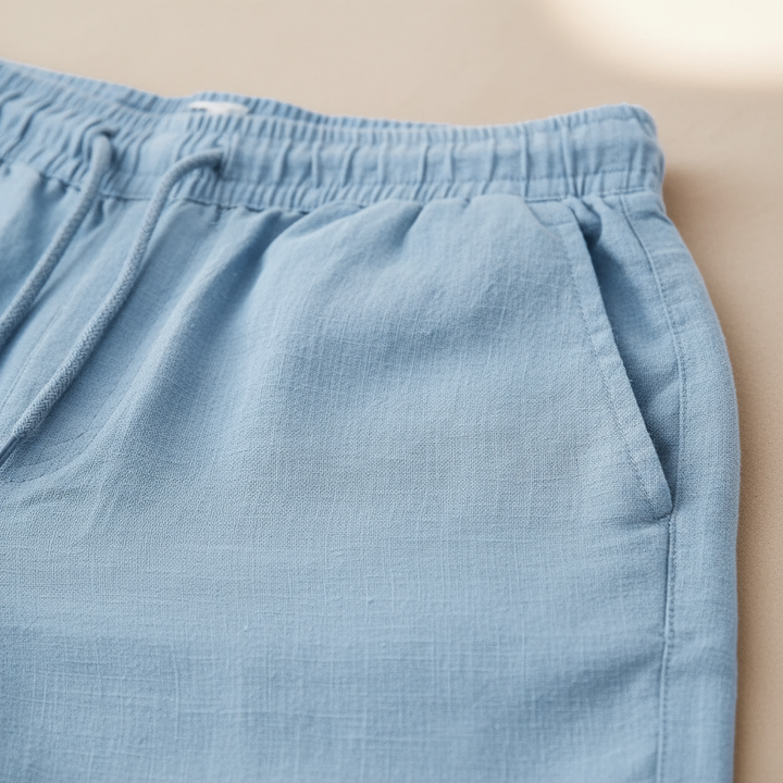 Men's Summer Cotton Linen Shorts