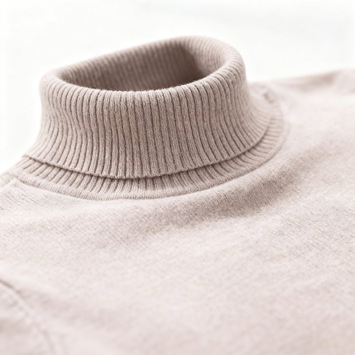 Men's Merino Wool Turtle Neck Knit Jumper Sweater