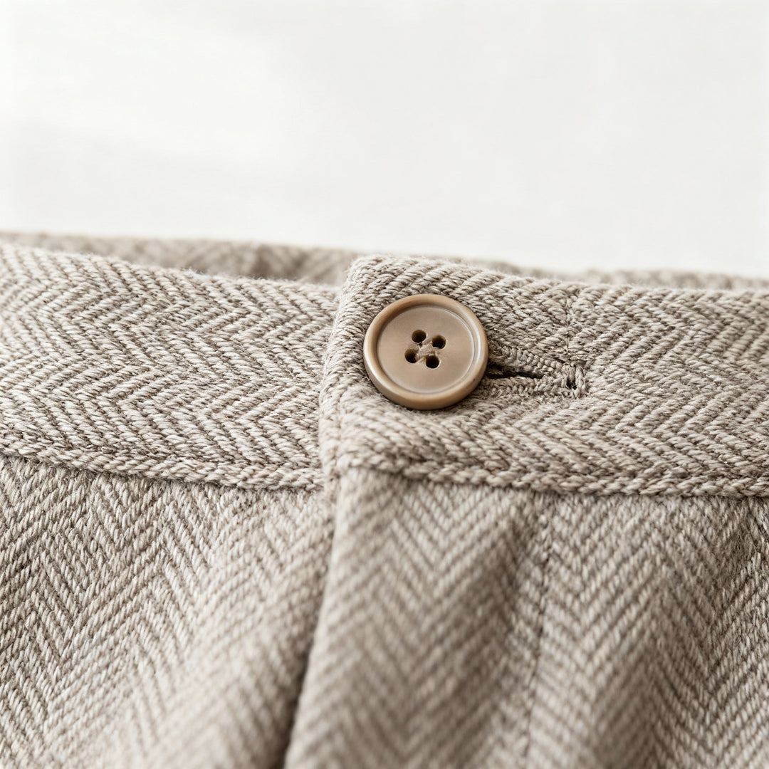 Men's Merino Wool Trousers Slim Fit Smart Casual Dress Pants