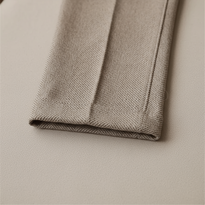 Men's Merino Wool Trousers Slim Fit Smart Casual Dress Pants