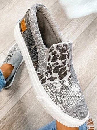 Női vászon patchwork bebújós sportcipő