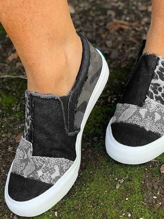 Női vászon patchwork bebújós sportcipő