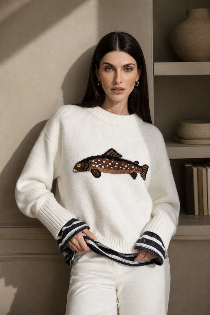 Women's Knit Sweater Quarter Zip Jumper