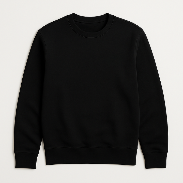 Men's Fleece Long Sleeve Regular Fit Sweatshirt Crew Neck Pullover
