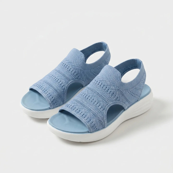 Women’s Knit Cushioned Orthopedic Open-Toe Sandals