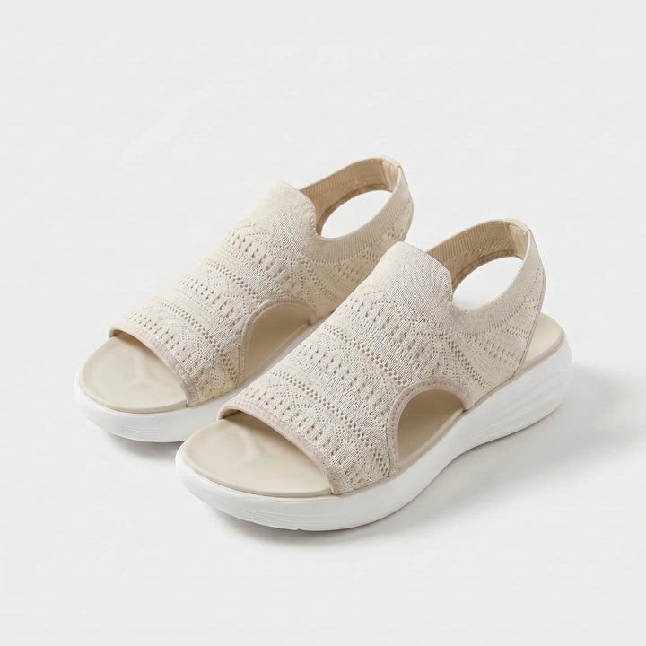 Women’s Knit Cushioned Orthopedic Open-Toe Sandals