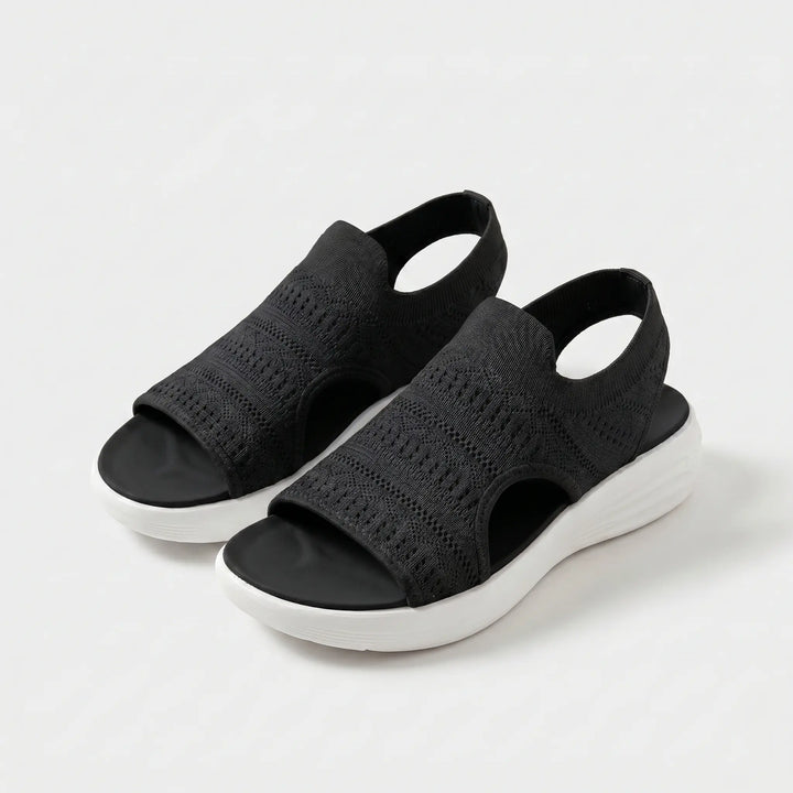 Women’s Knit Cushioned Orthopedic Open-Toe Sandals