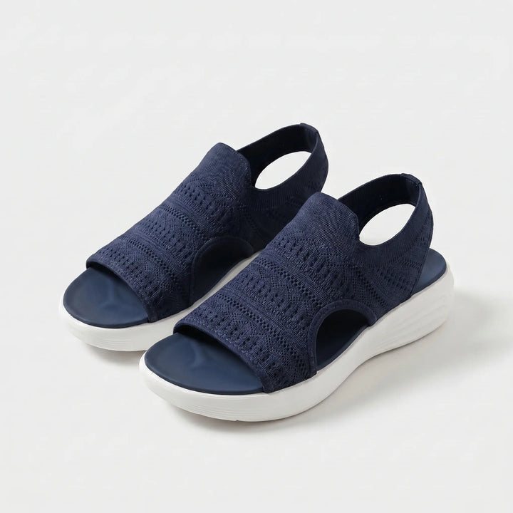 Women’s Knit Cushioned Orthopedic Open-Toe Sandals