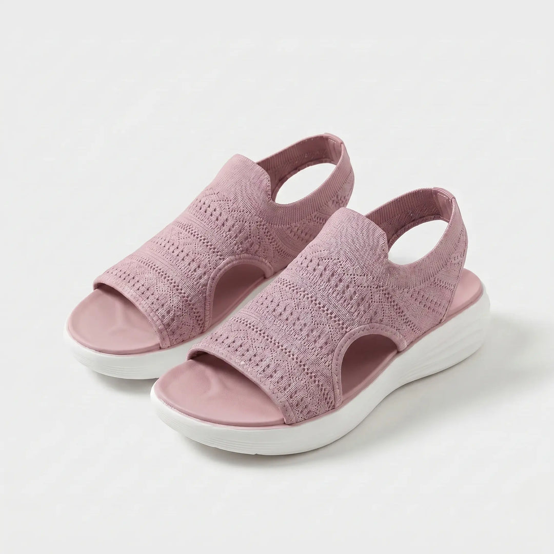 Women’s Knit Cushioned Orthopedic Open-Toe Sandals